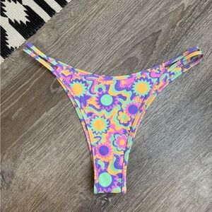 Kulani Kinis Twin Strap Cheeky Bikini Bottom - Mint Melody Medium